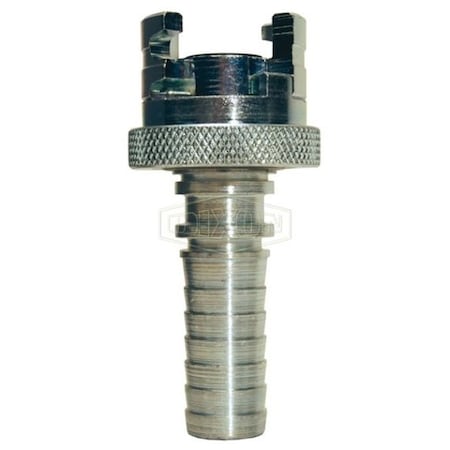 Dixon Dual-Lock P Series Thor Interchange Quick Disconnect Coupler with Knurled Flanged Sleeve, 1/2 in No 4PS6-FS